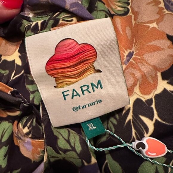 FARM Rio "Capri" Black Sleeveless Floral Mini Dress Size S, M, XL Available - Picture 8 of 11